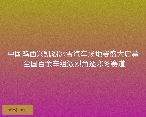 中国鸡西兴凯湖冰雪汽车场地赛盛大启幕 全国百余车组激烈角逐寒冬赛道